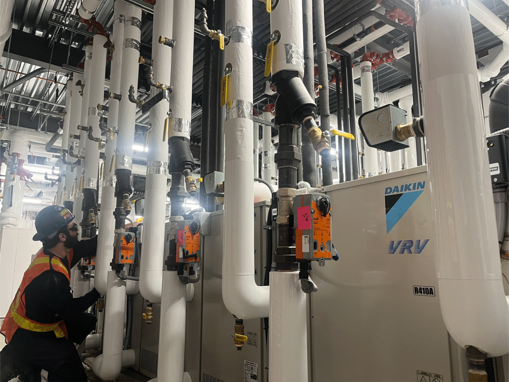 Image of the Daikin VRV Equipment at the UoT Mississauga Campus.