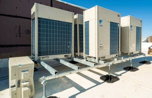 Pictures of Daikin Units on rooftop.